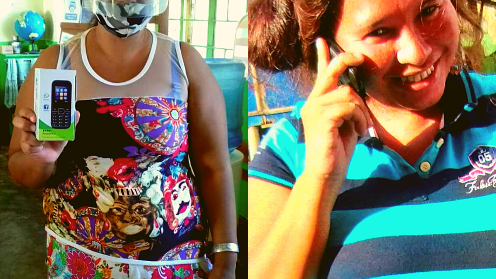 The basic phones were turned over to the parent volunteers and the distance learning kiosk was setup in the community.