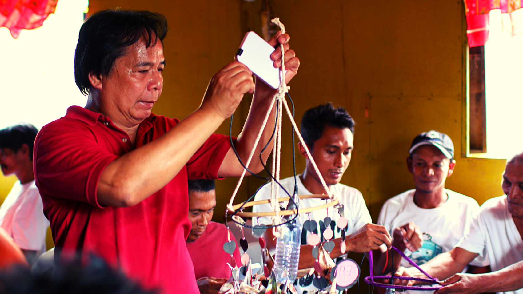 We treat the Bajaos fathers by training them with solar night lamps then integrating it to Solar Cranes of Hope.