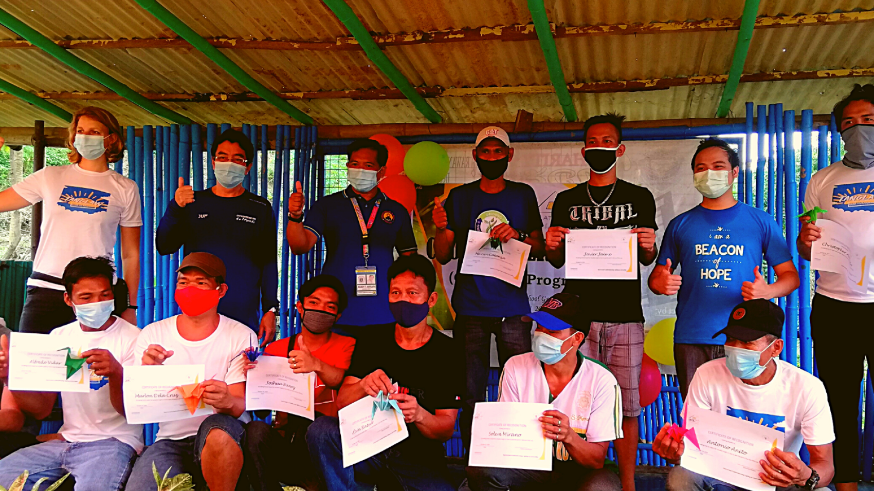 We trained 10 local solar community champions to do the installation of the solar home systems (SHS).