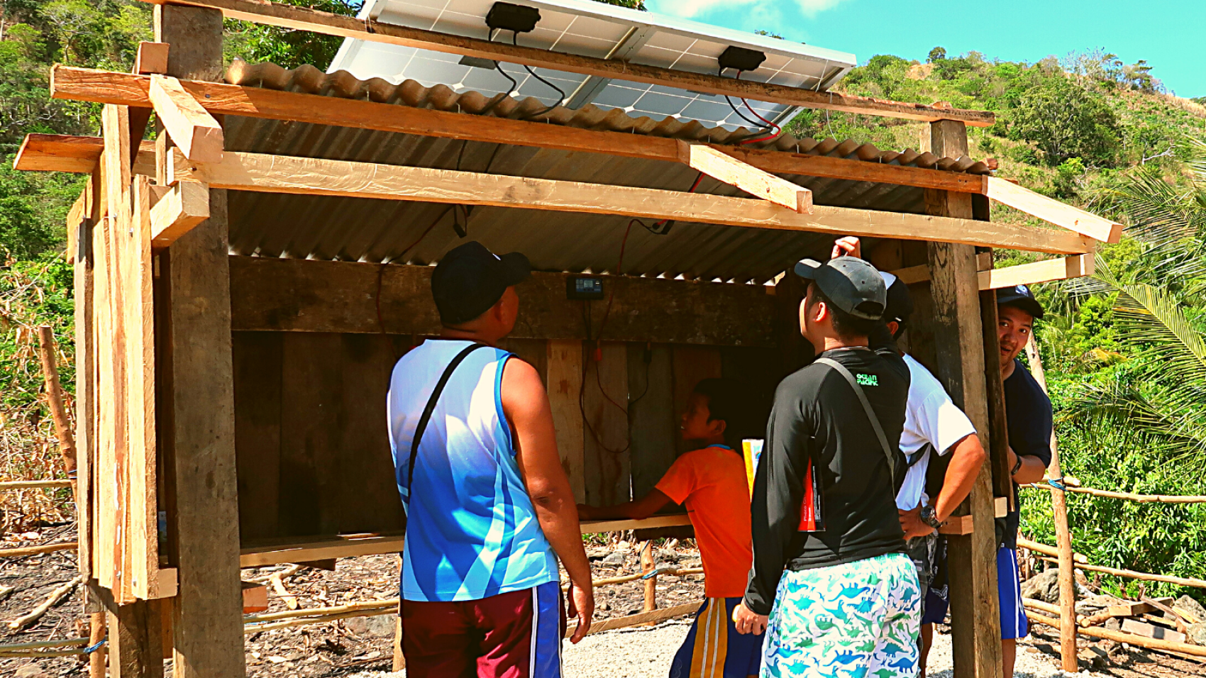 We GPS tagged every household and key locations in the 4 sitios together with the community champions.